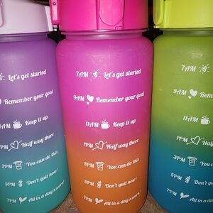 Vibrant Gradient Water Bottle Sets Of 2